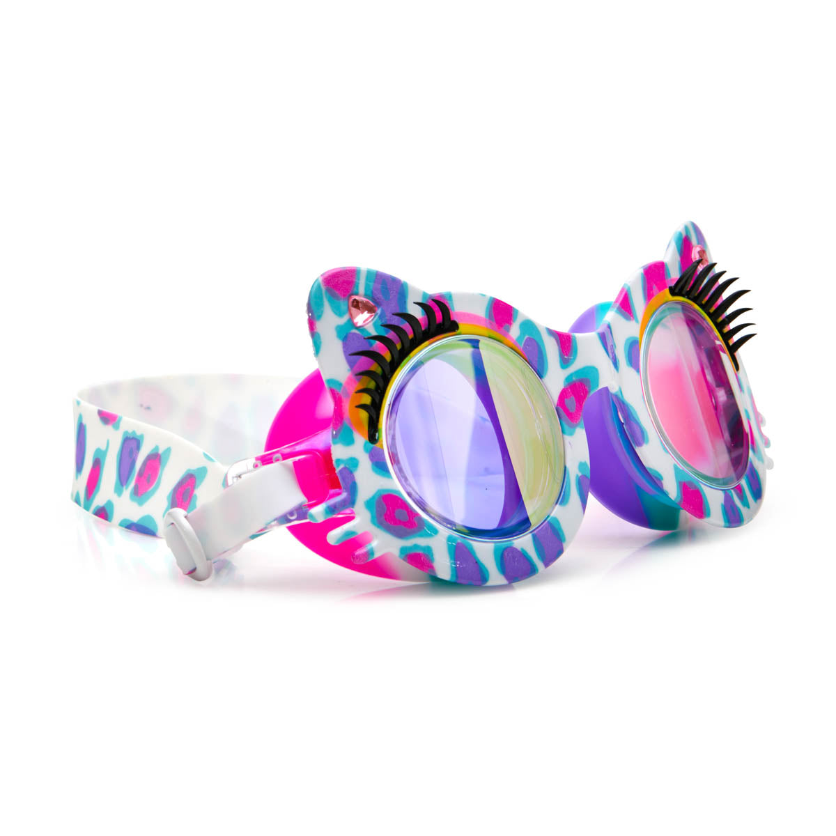 Purple Patches - Savvy Cat Swim Goggles