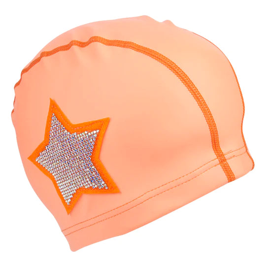 Coral Star Swim Cap