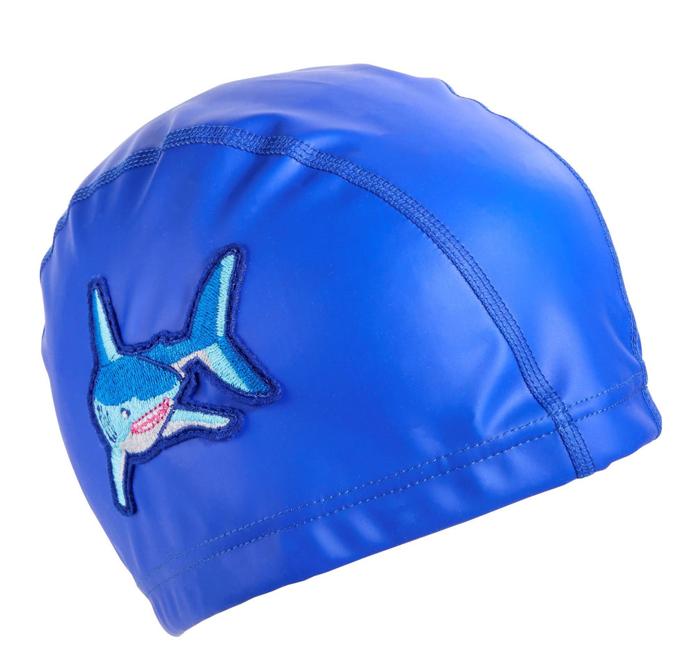 Shark Blue Swim Cap Kids Swim Accessories Bling2o UK Bling2o