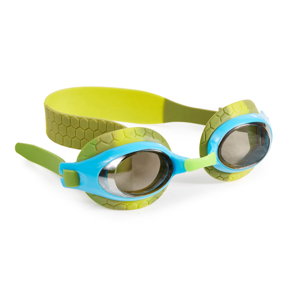 Leather Back Blue - Snappy Turtle Swim Goggles
