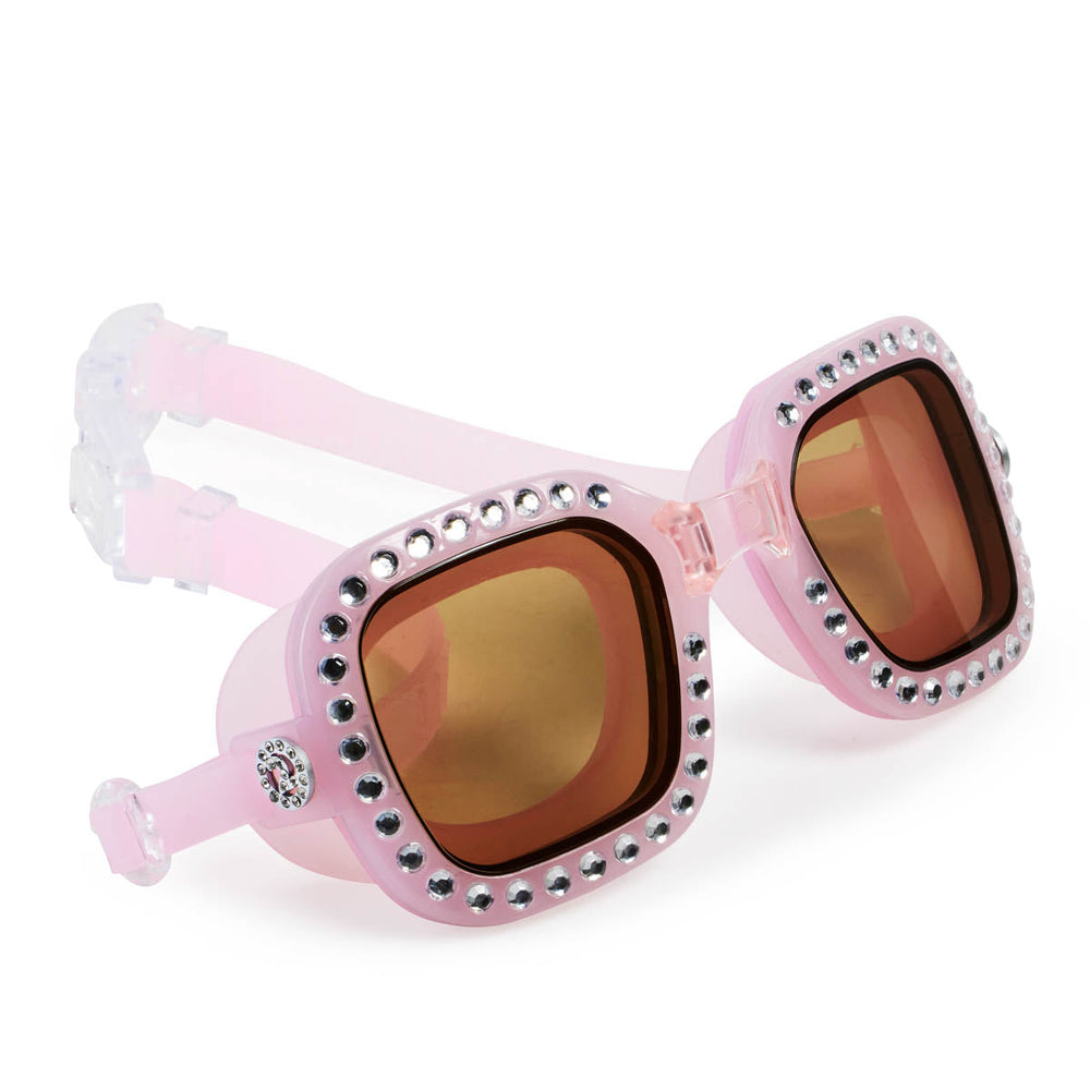 Rhinestone Sunglasses UV Protection Pink Square Thick Frame – Sophia  Collection